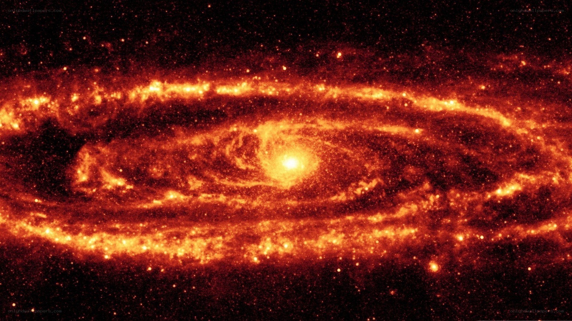 Spiral galaxy in infrared