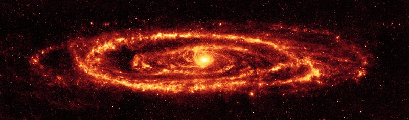 Spiral galaxy in infrared