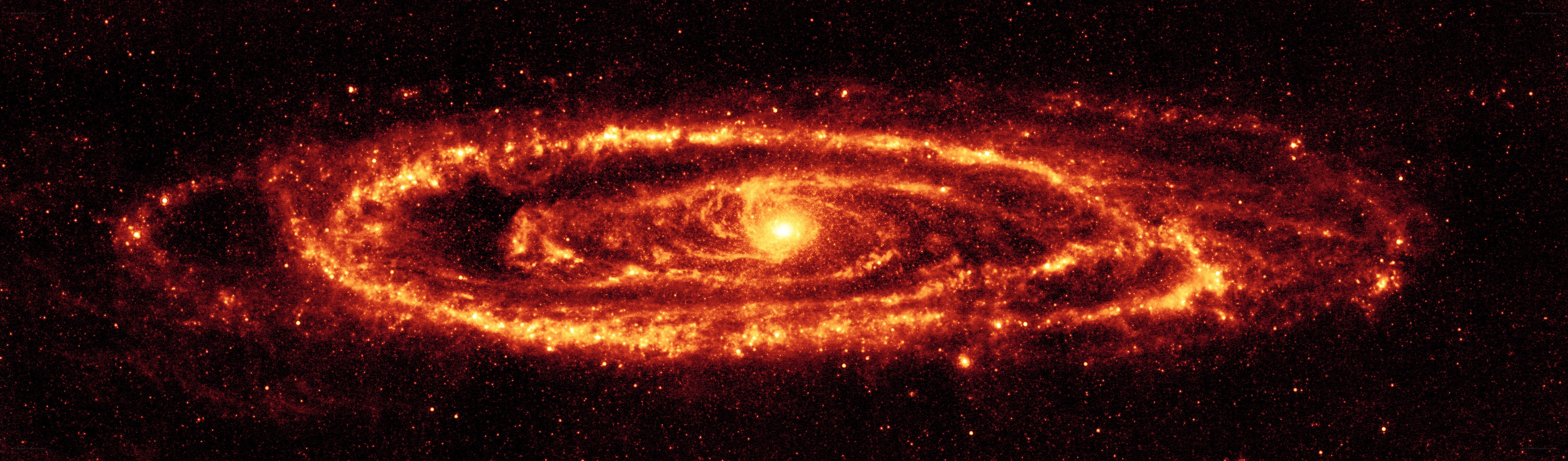 Spiral galaxy in infrared