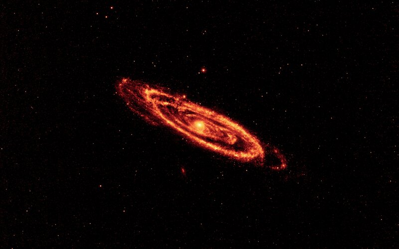 Spiral galaxy in space