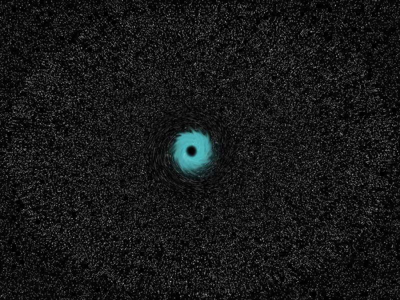 spiral galaxy in space