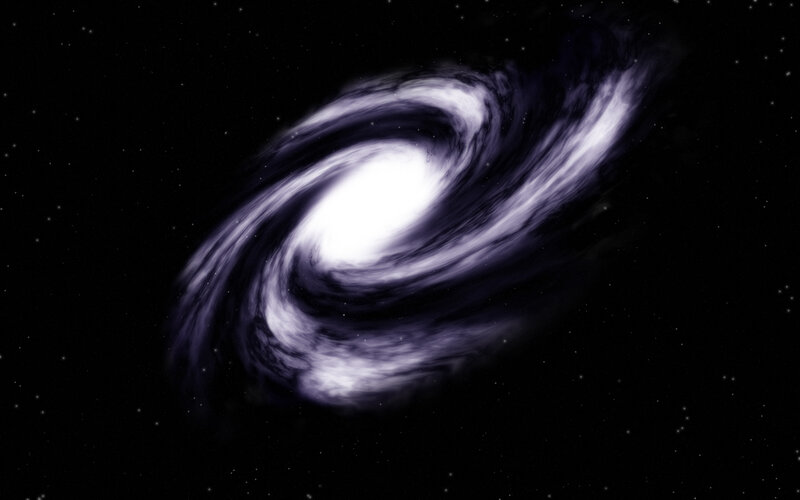 spiral galaxy in space
