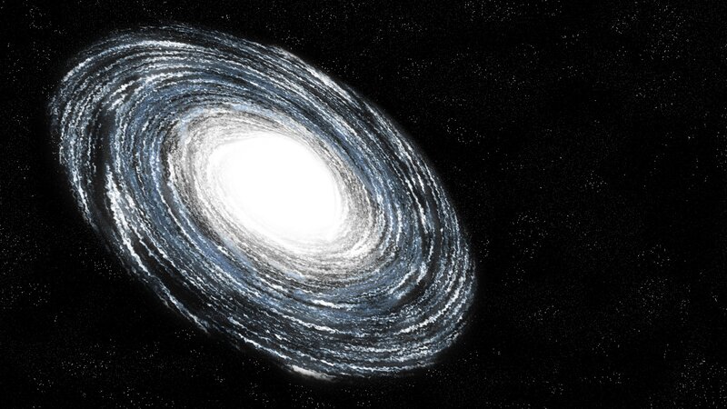 spiral galaxy in space