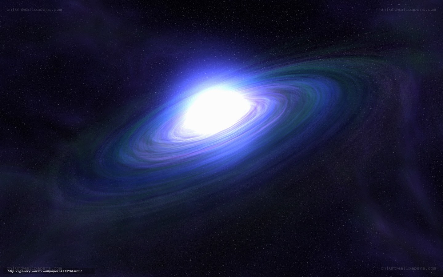 Spiral galaxy in space