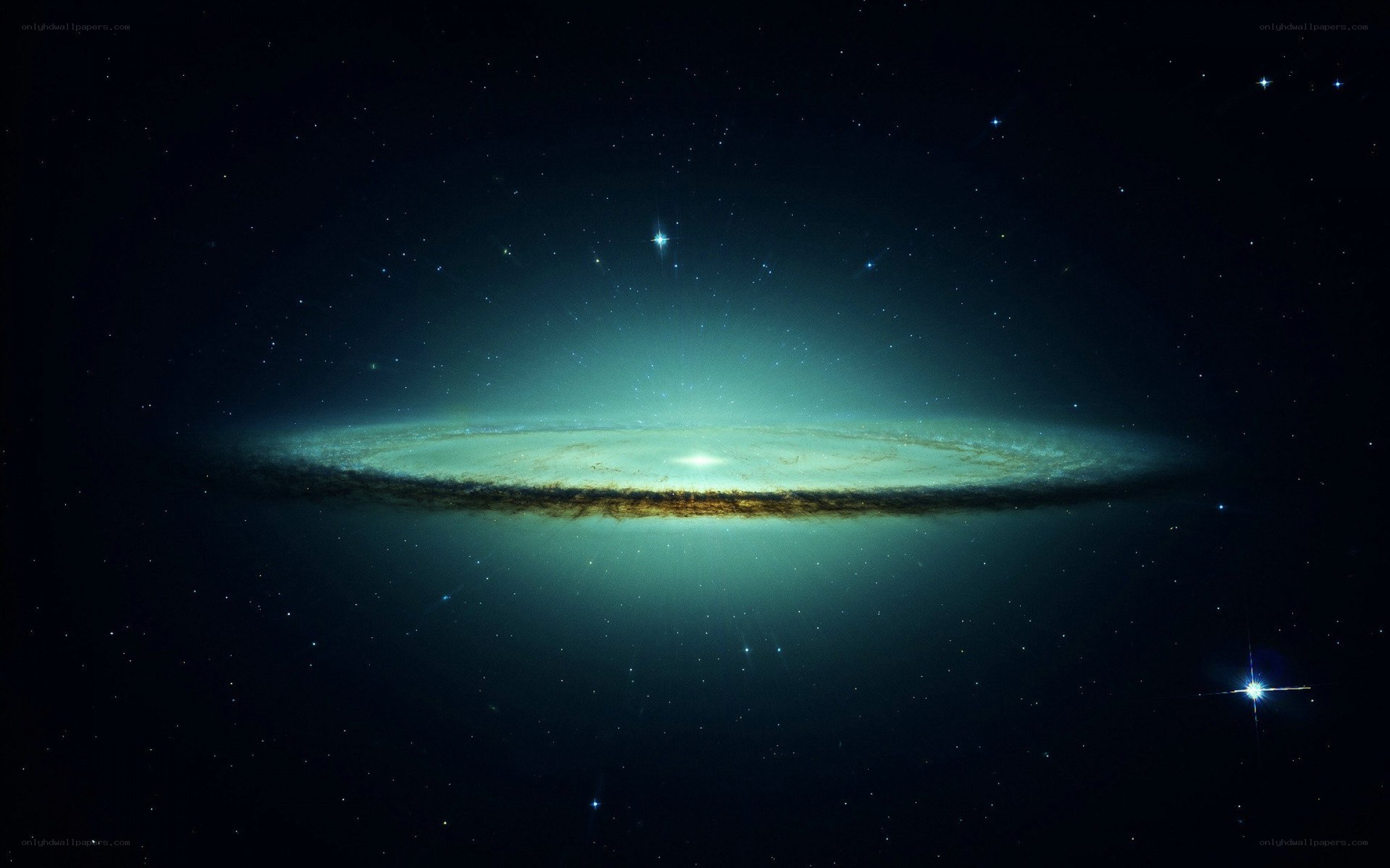spiral galaxy in space