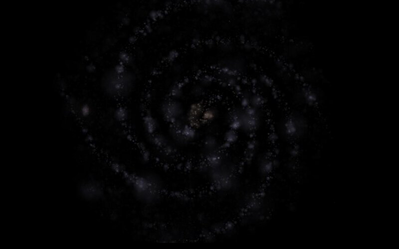 spiral galaxy in space