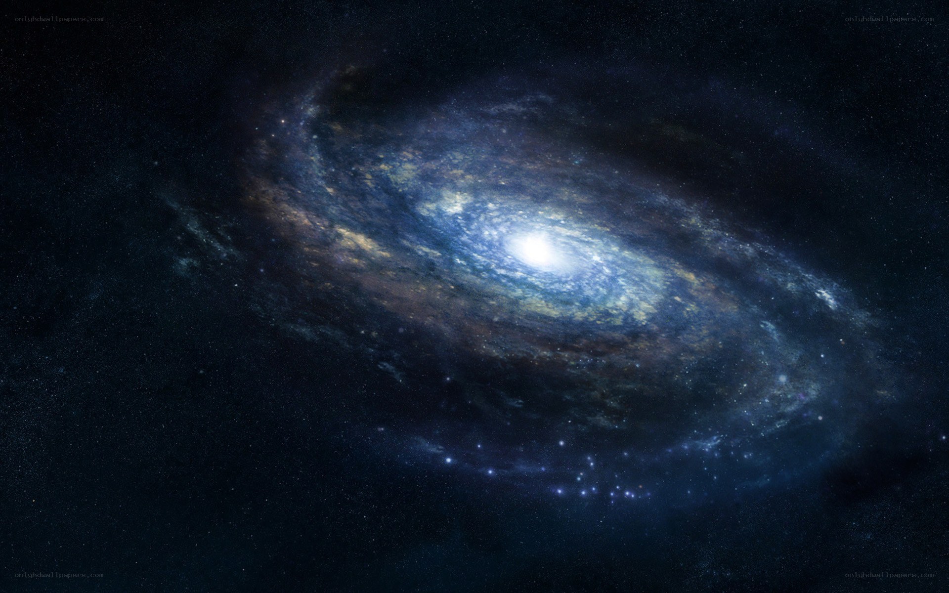 spiral galaxy in space