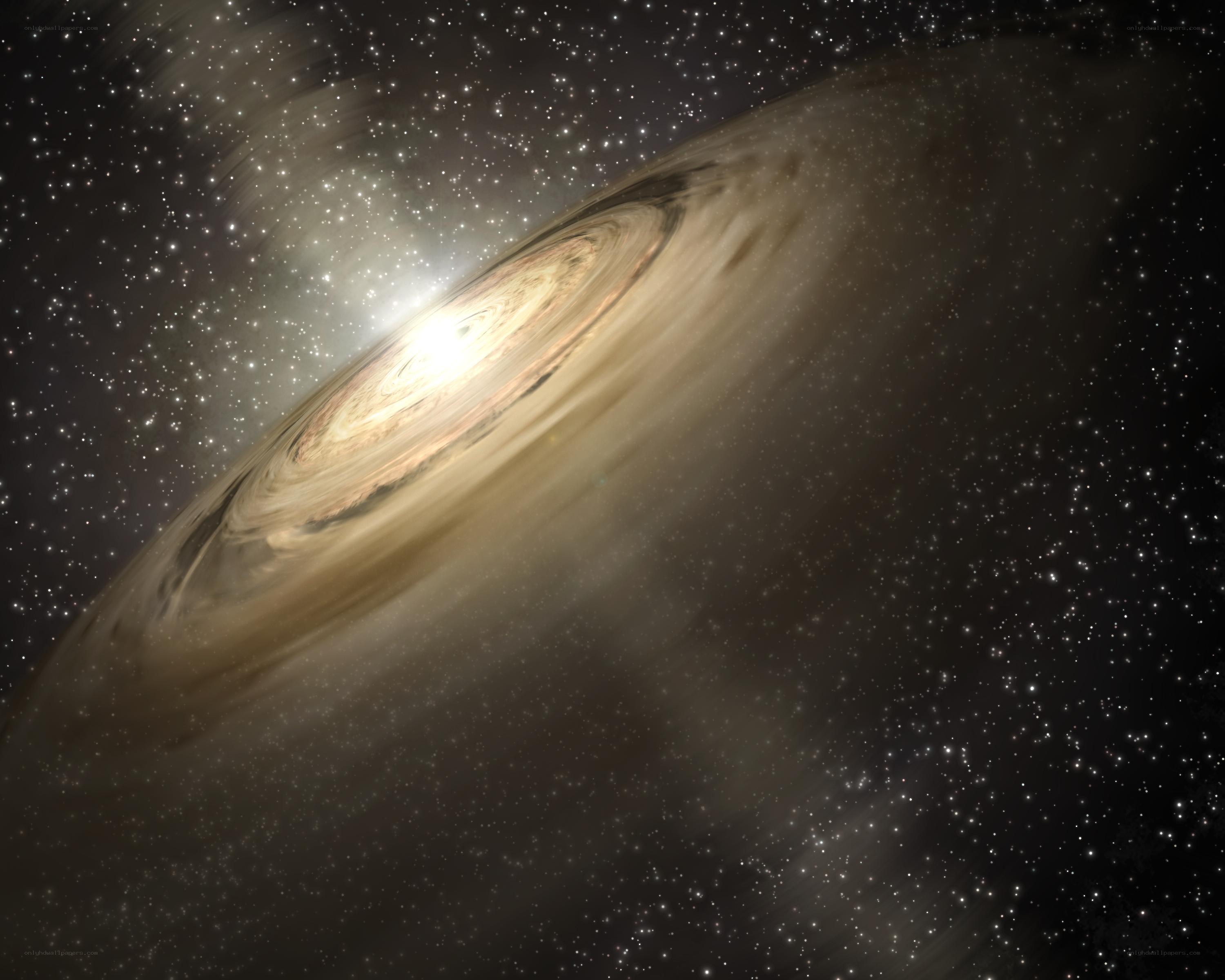 spiral galaxy in space