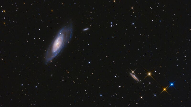 Spiral Galaxy in Space — Black, Cosmic, Night, Photograph, Stars, Galaxies