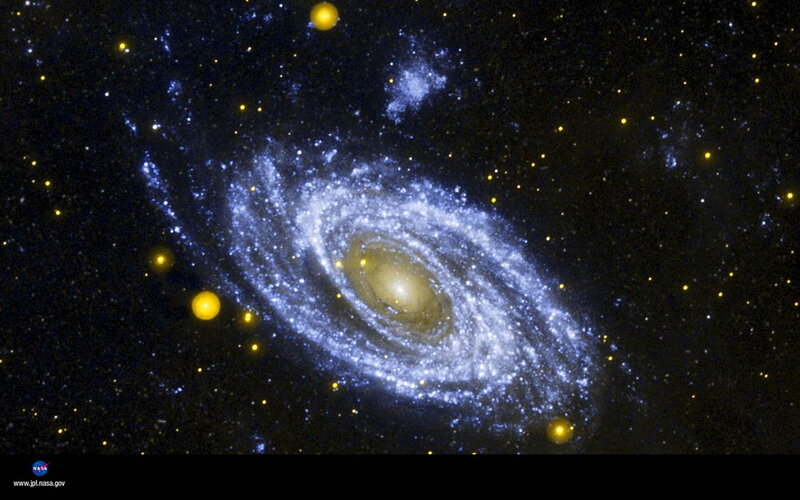 Spiral Galaxy in Space — Black, Cosmic, Night, Photograph, Stars