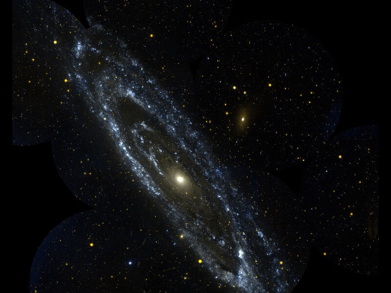 Spiral Galaxy in Space — Black, Cosmic, Night, Photograph, Stars, White
