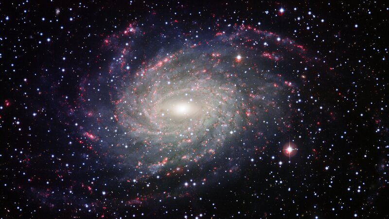 Spiral Galaxy in Space — Black, Cosmic, Night, Photograph