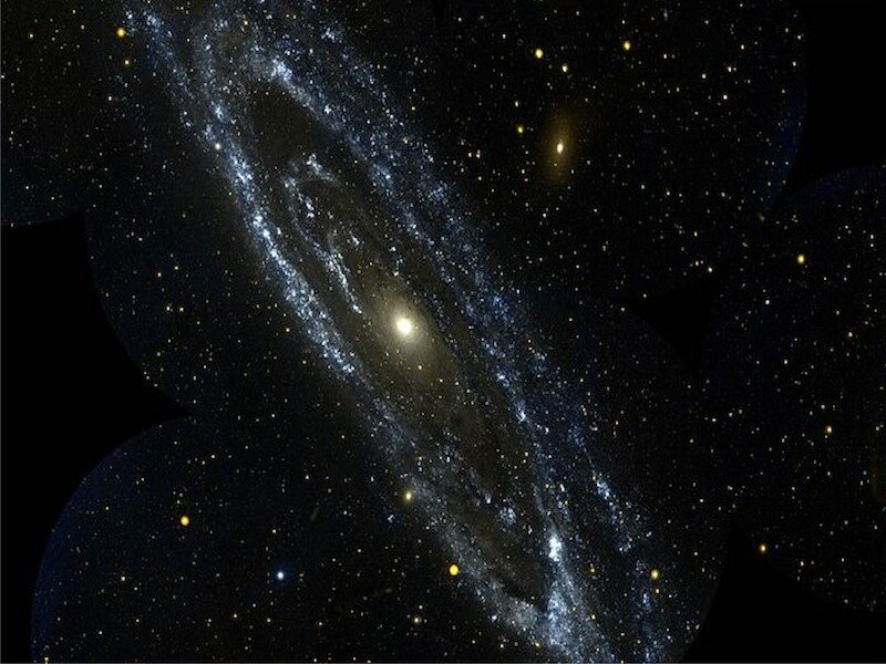 Spiral Galaxy in Space — Black, Cosmic, Night