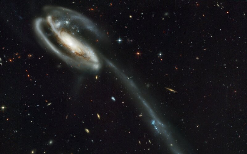 Spiral Galaxy in Space — Black, Cosmic, Photograph, Stars, Nebula, Galaxies