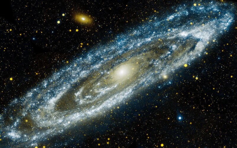 Spiral Galaxy in Space — Black, Cosmic, Photograph, Stars, Nebula, White