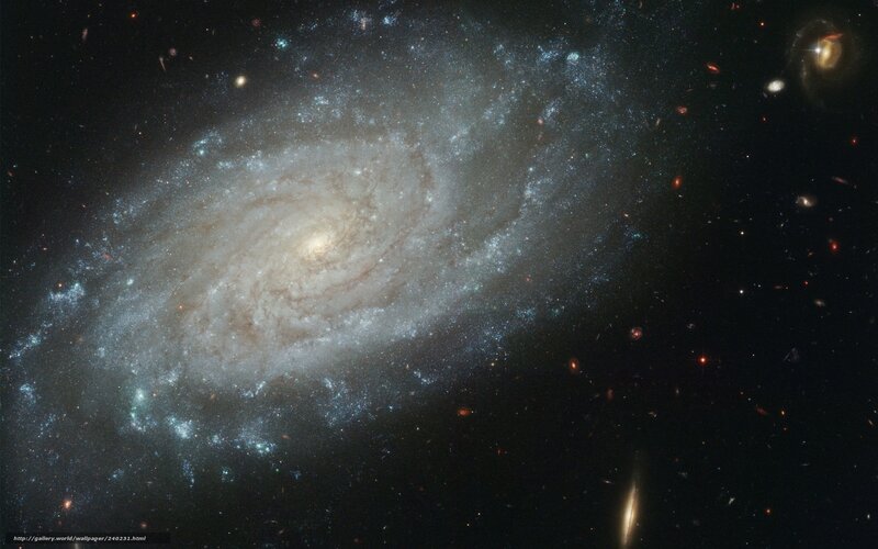 Spiral Galaxy in Space — Black, Cosmic, Photograph