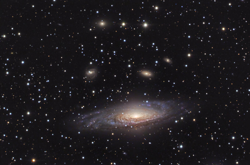 Spiral Galaxy in Space — Black, Serene, Night, Photograph, Stars, Galaxies