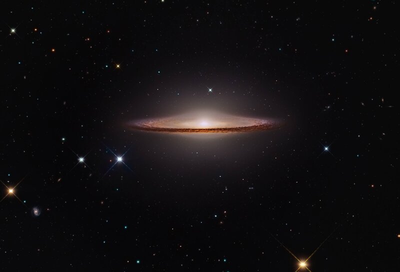 Spiral Galaxy in Space — Black, Serene, Night, Photograph, Stars, Nebula