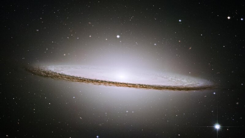 Spiral Galaxy in Space — Black, Serene
