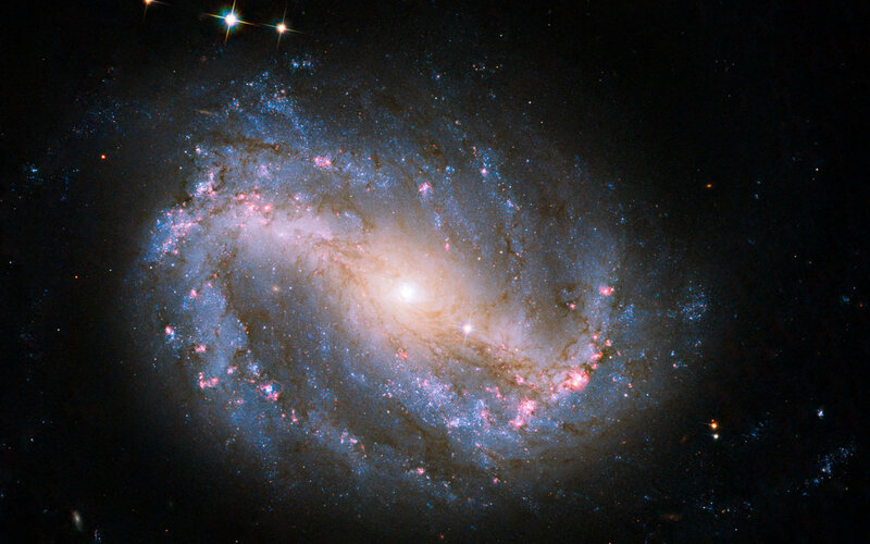 Spiral Galaxy in Space — Blue, Dramatic, Night