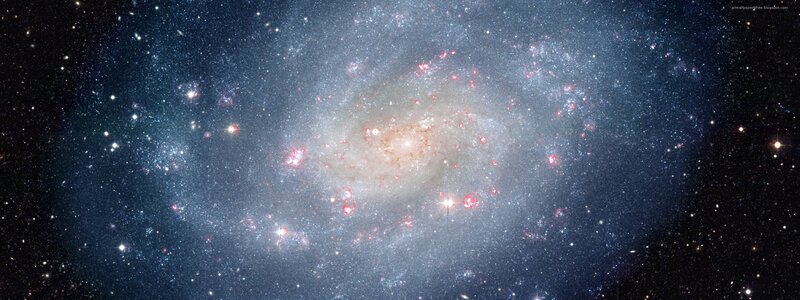 Spiral Galaxy in Space — Blue, Serene, Night, Photograph, Stars, Nebulae