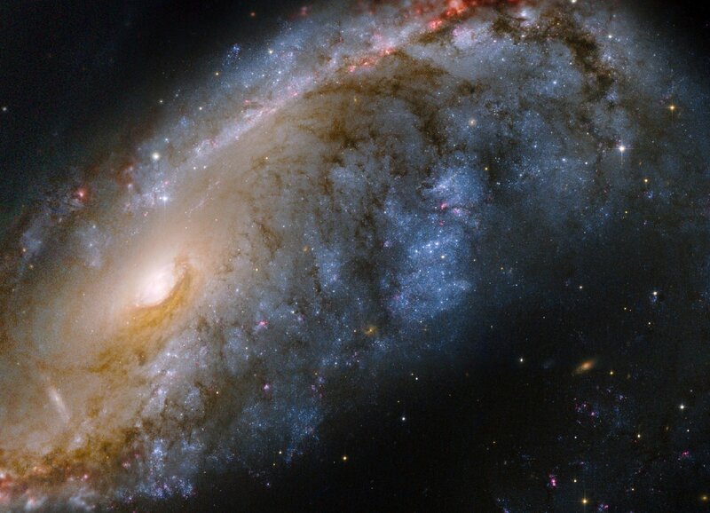 Spiral Galaxy in Space — Blue