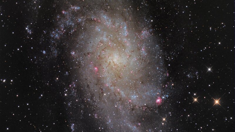 Spiral Galaxy in Space — Dramatic, Nebulae