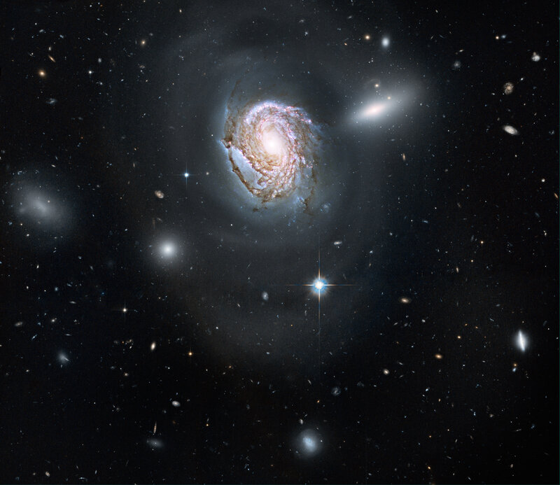 Spiral Galaxy in Space — Night, Nebulae