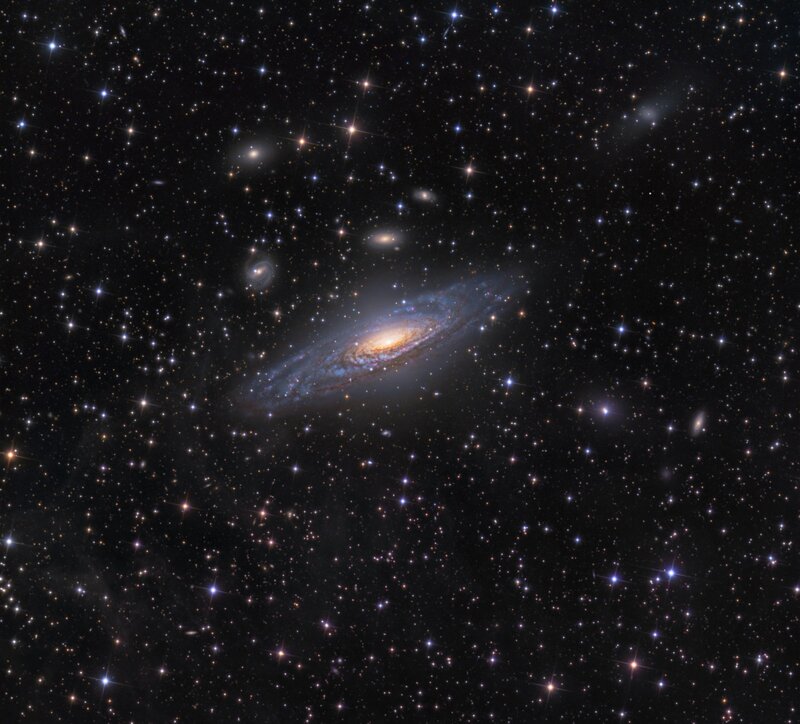 Spiral Galaxy in Space — Photograph, Nebulae