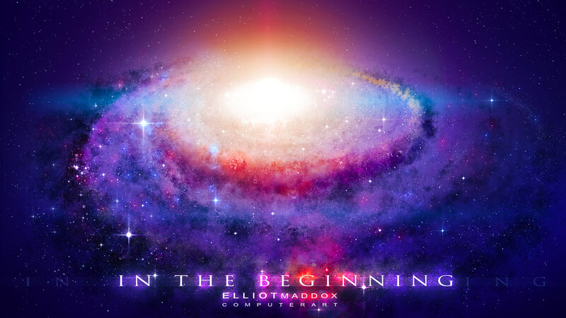 Spiral Galaxy in Space — Purple, Cosmic, Night