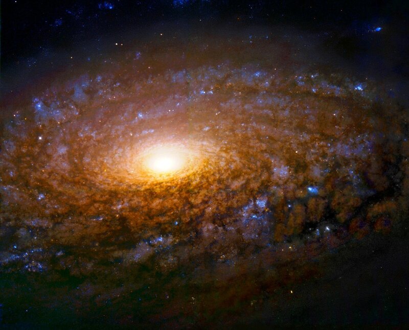Spiral Galaxy — Orange, Cosmic