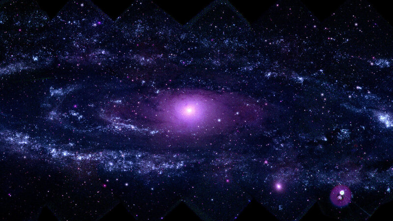 Spiral Galaxy — Purple, Cosmic, Night, Photograph, Stars