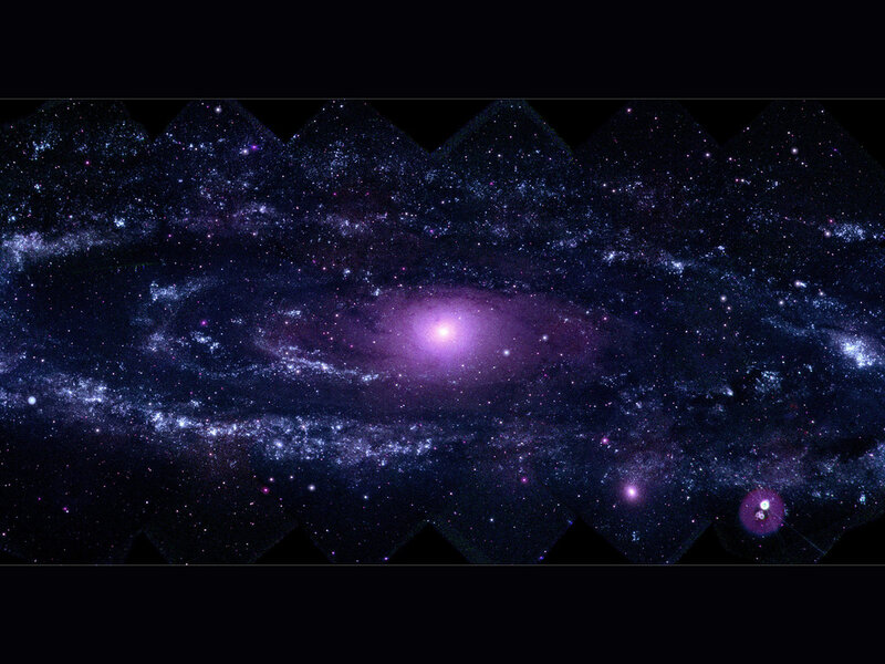 Spiral Galaxy — Purple, Cosmic, Night, Photograph