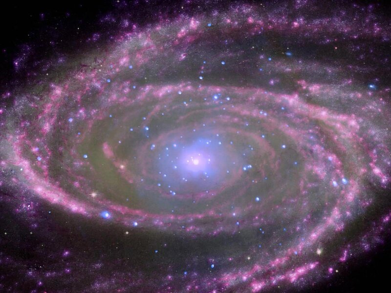 Spiral Galaxy — Purple, Cosmic, Photograph