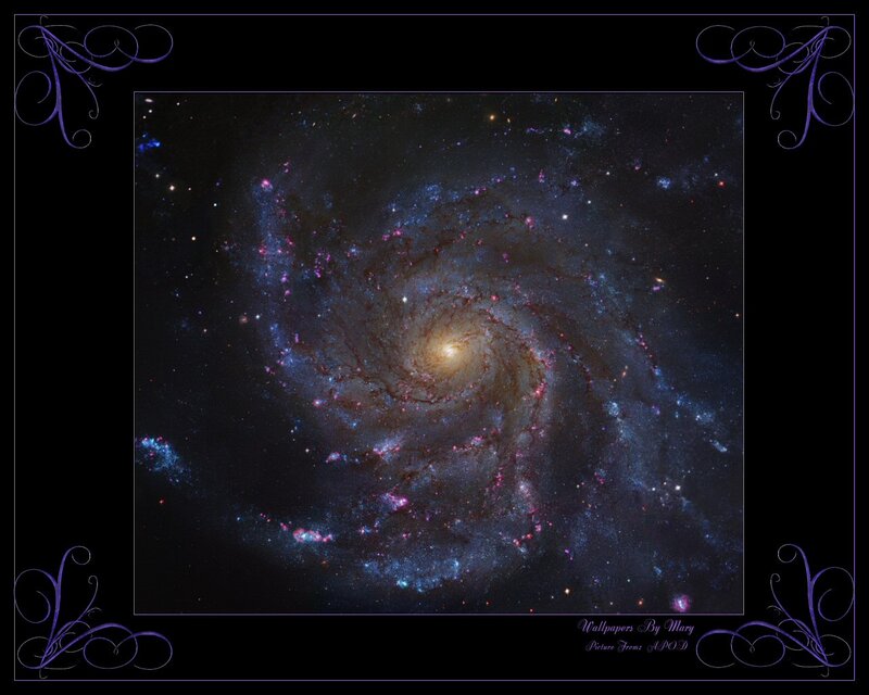 Spiral Galaxy — Purple, Dramatic, Night