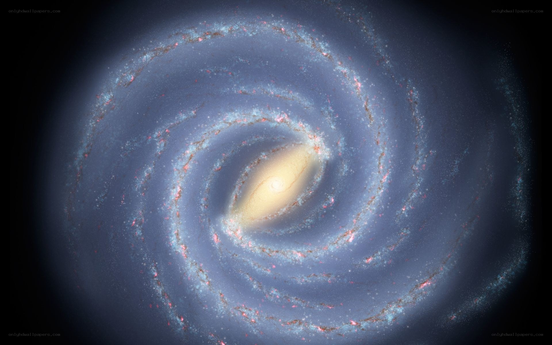 Spiral galaxy view