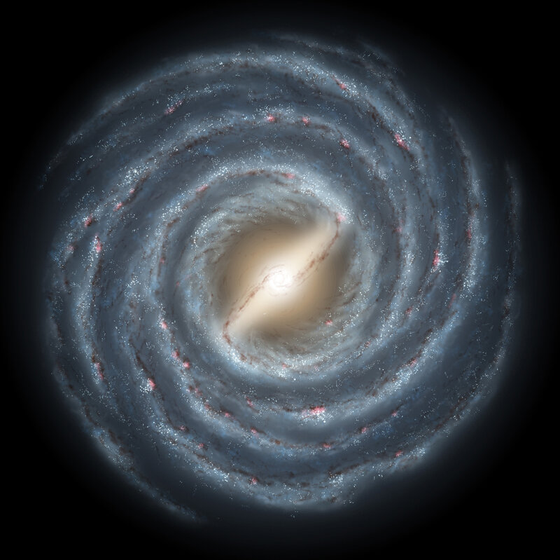 spiral galaxy view