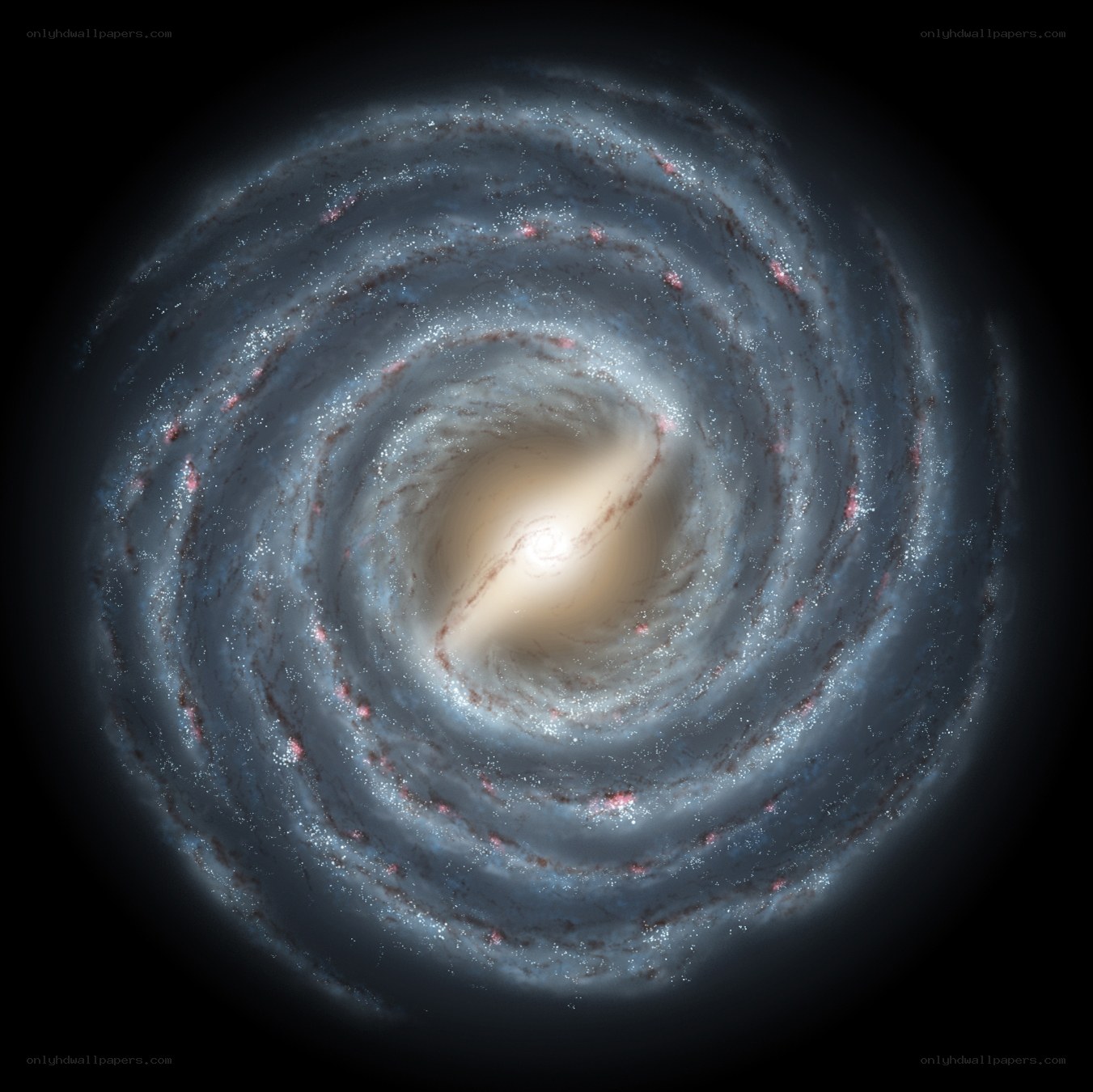 spiral galaxy view
