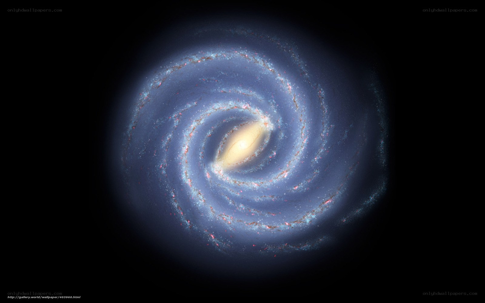 Spiral galaxy view