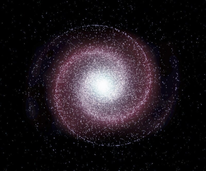 Spiral Galaxy — White, Cosmic, Night, Digital Art, Stars