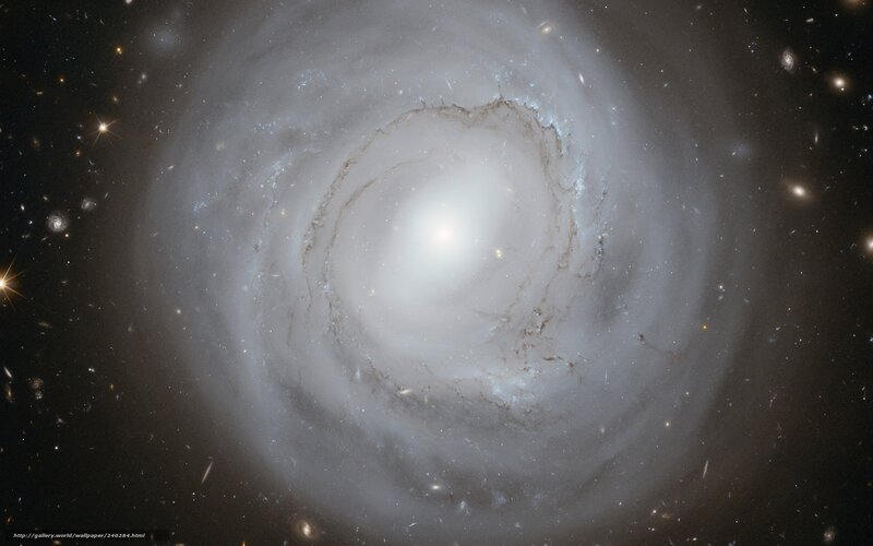 Spiral Galaxy — White, Cosmic, Night, Photograph