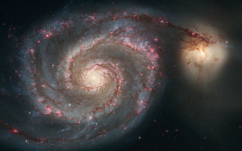 Spiral Galaxy — White, Cosmic, Photograph, Stars, Nebulae, Space