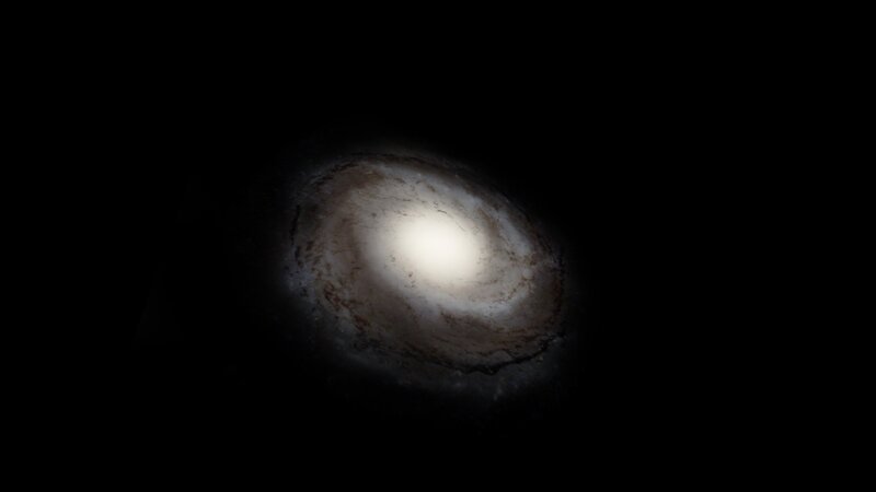 Spiral Galaxy — White, Dark