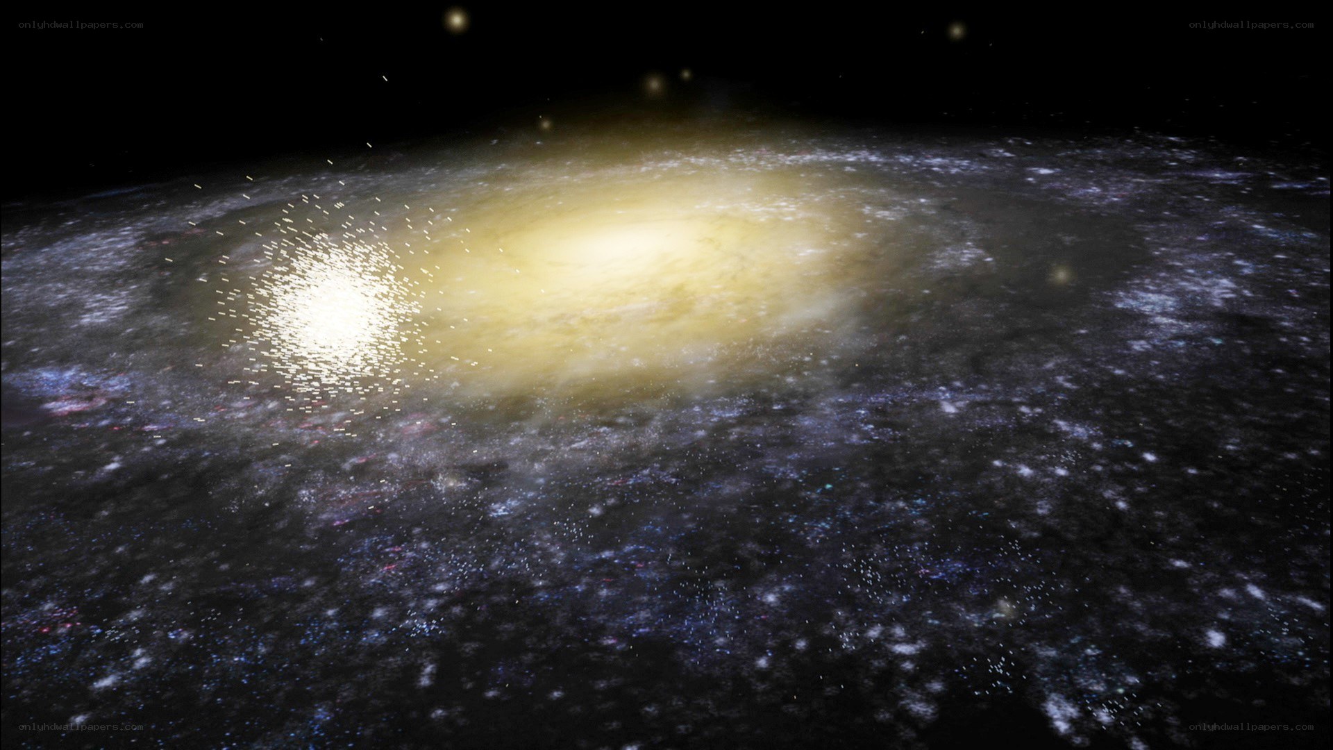 spiral galaxy with bright core