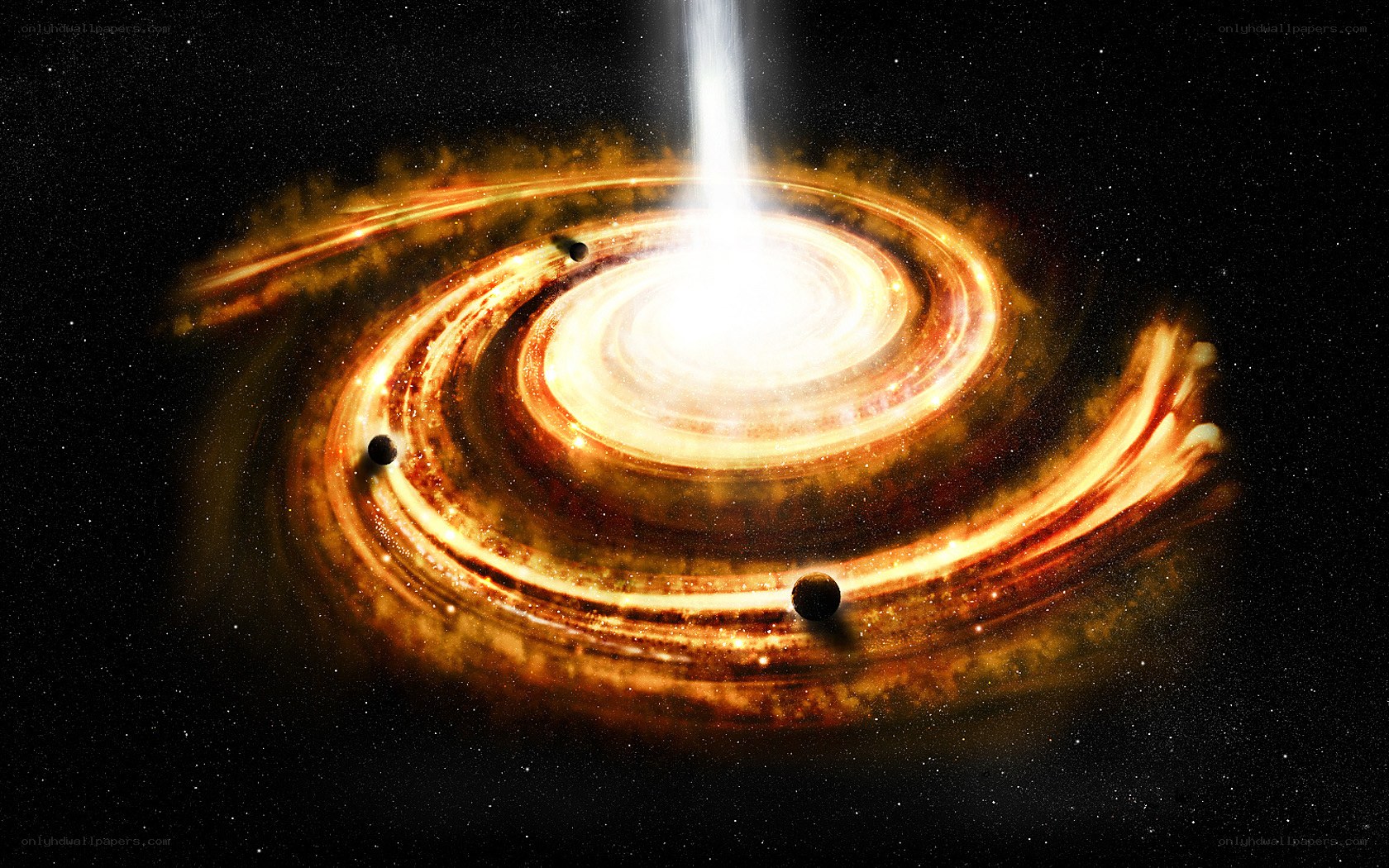 Spiral galaxy with central jet