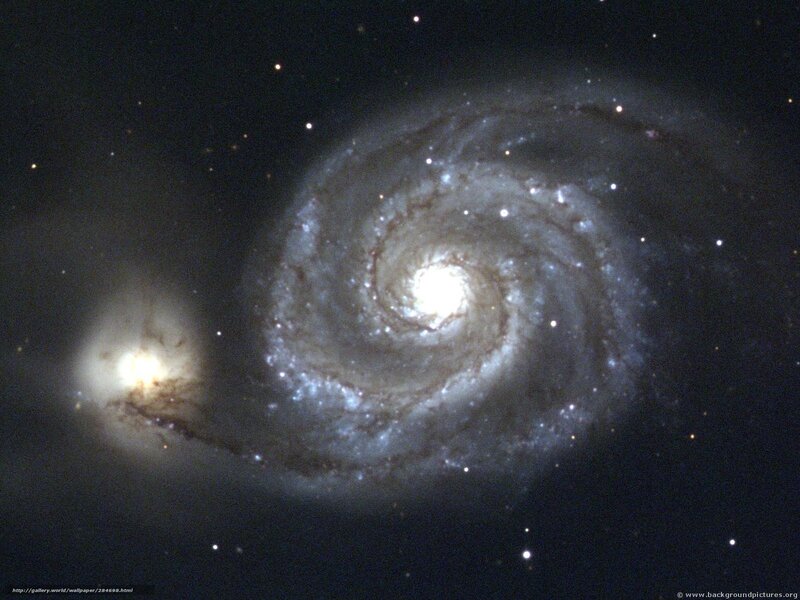 Spiral galaxy with companion