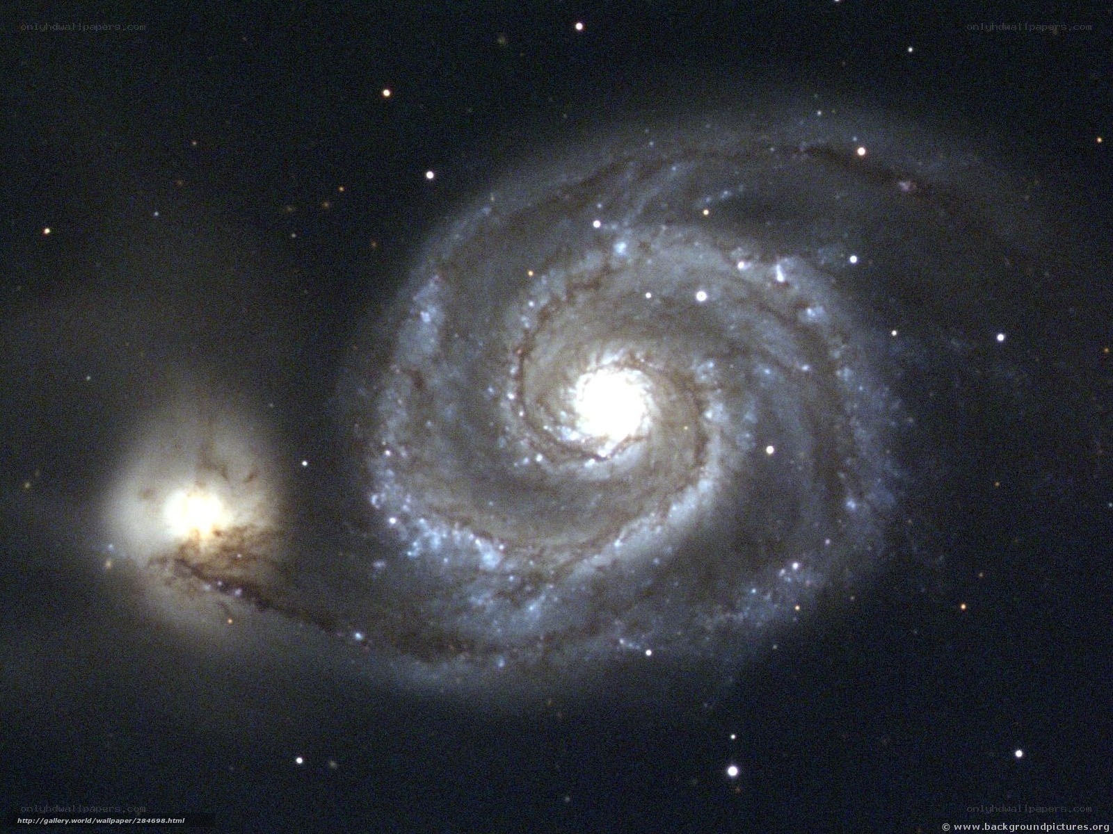 Spiral galaxy with companion