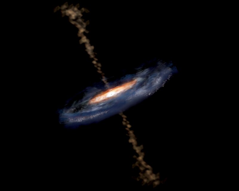 spiral galaxy with dust lanes