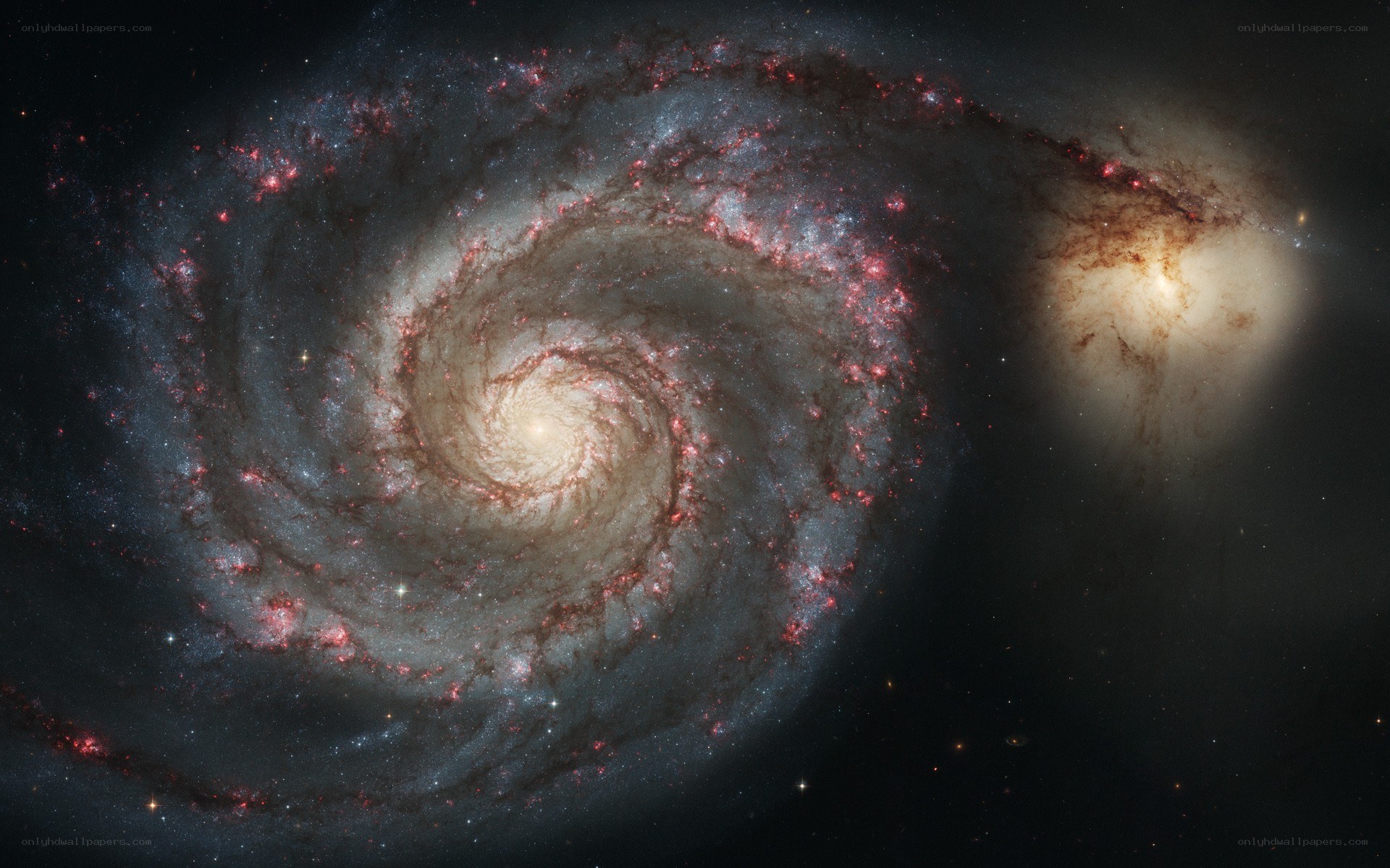 Spiral galaxy with star formation