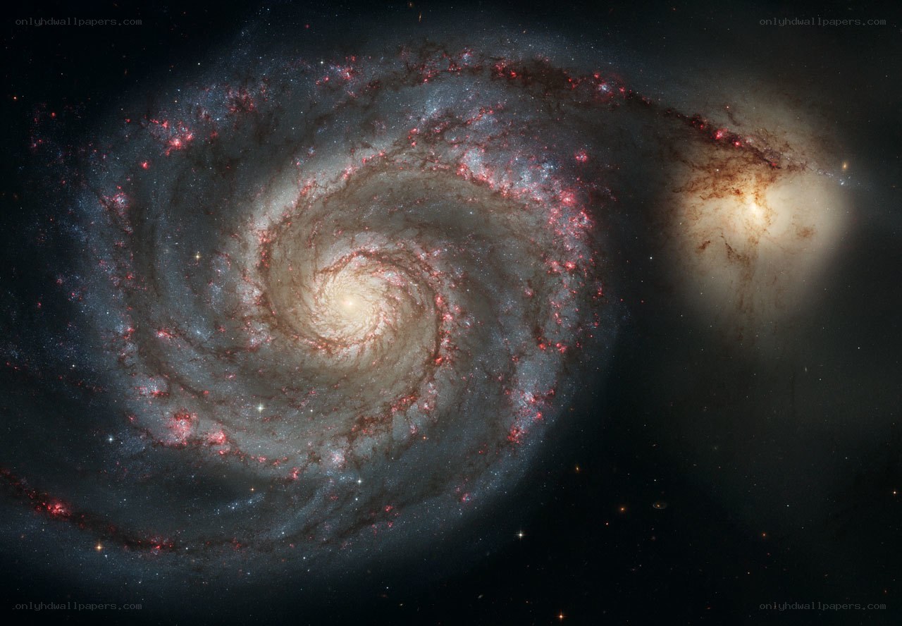 Spiral galaxy with star formation